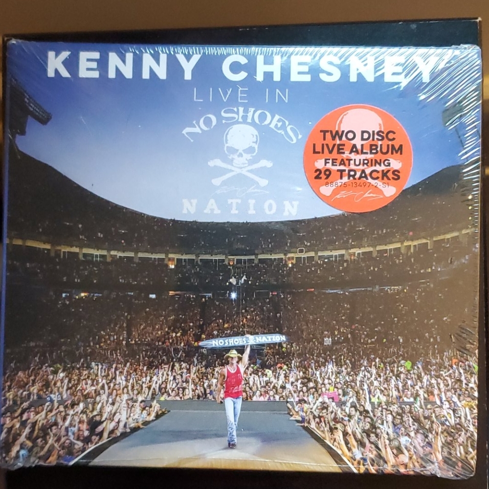 New Kenny Chesney No Shoes Nation Live 2 disc
